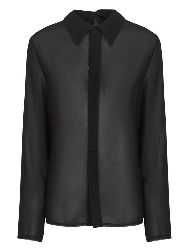 asymmetric-collar shirt 1