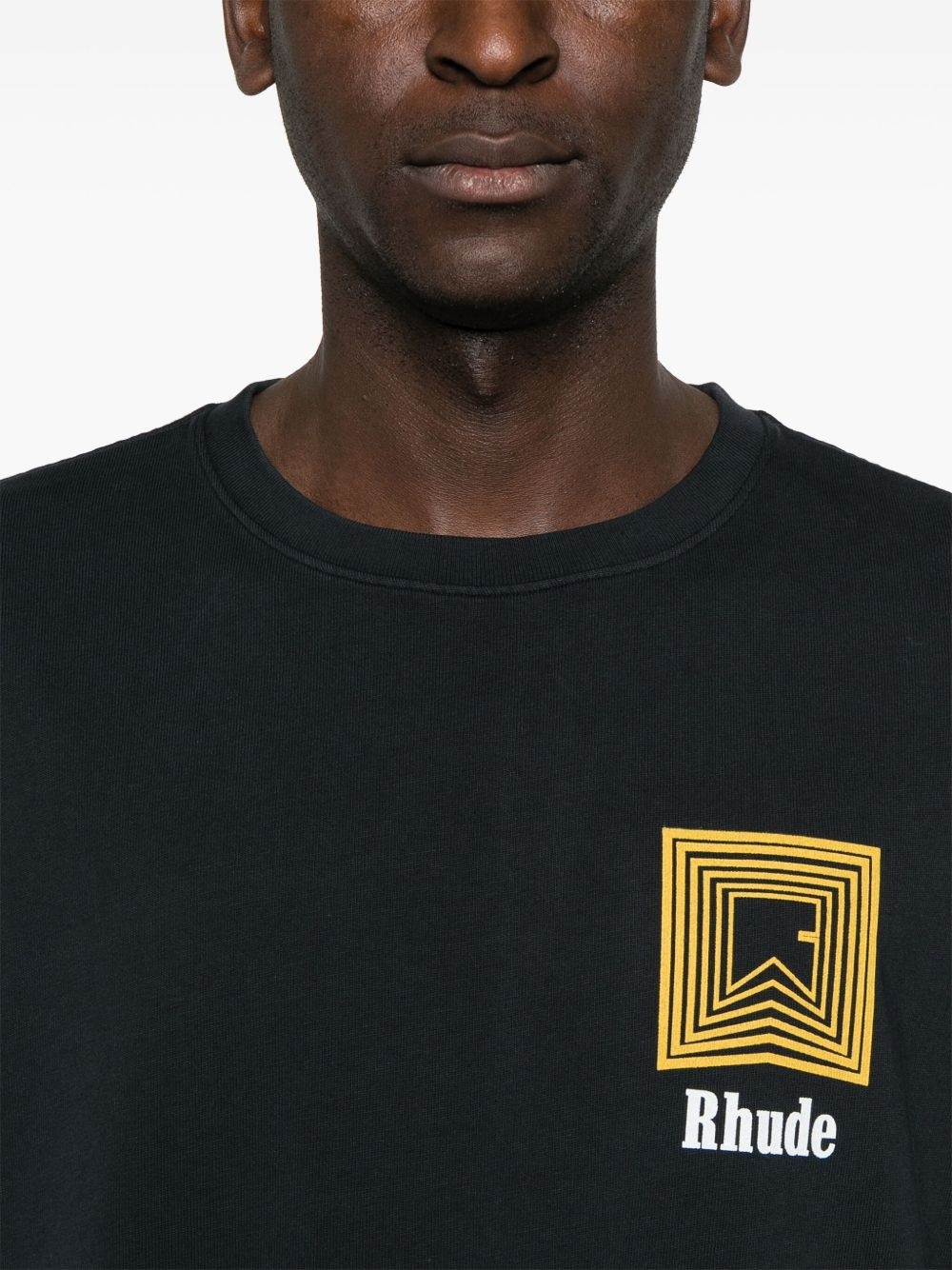 Chevron Logo Repeat Tee "Vintage Black" - 4