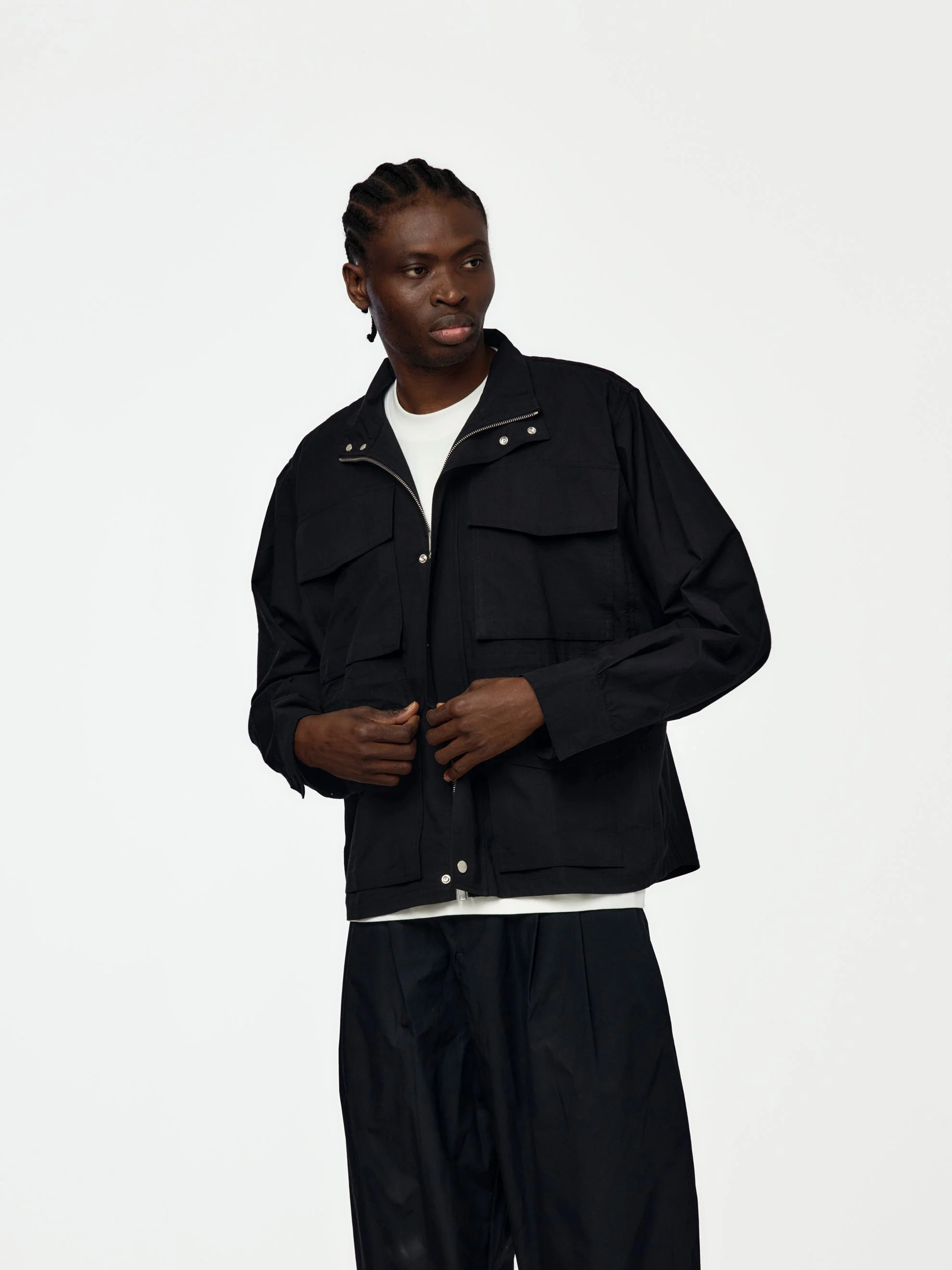 VISTA ELASTICATED WAIST JACKET (BLACK) - 1