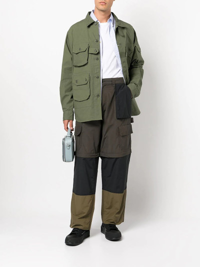 Maison Kitsuné panelled straight-leg trousers outlook