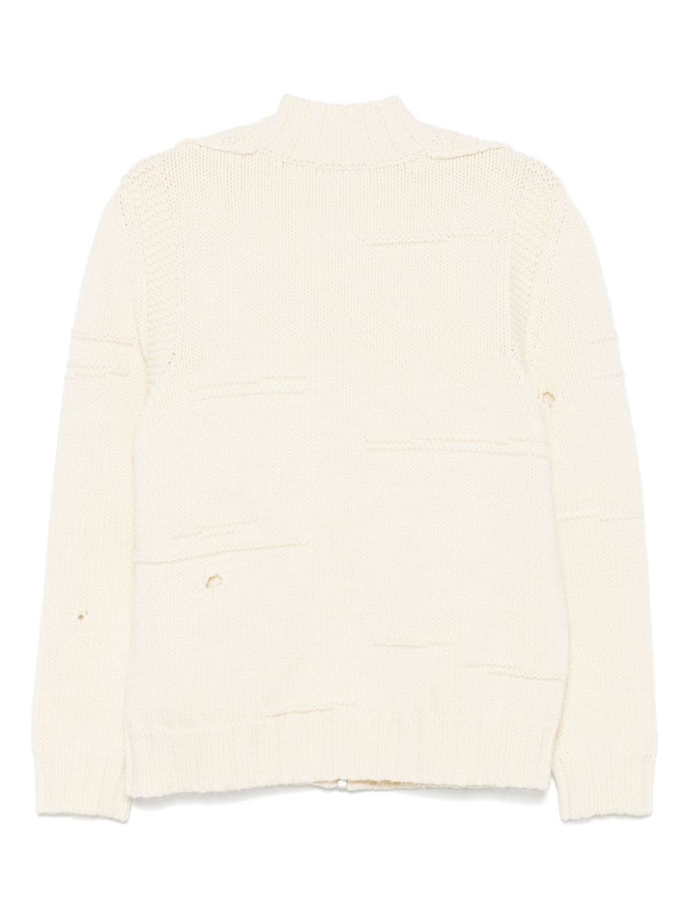 logo-embroidered cardigan - 2