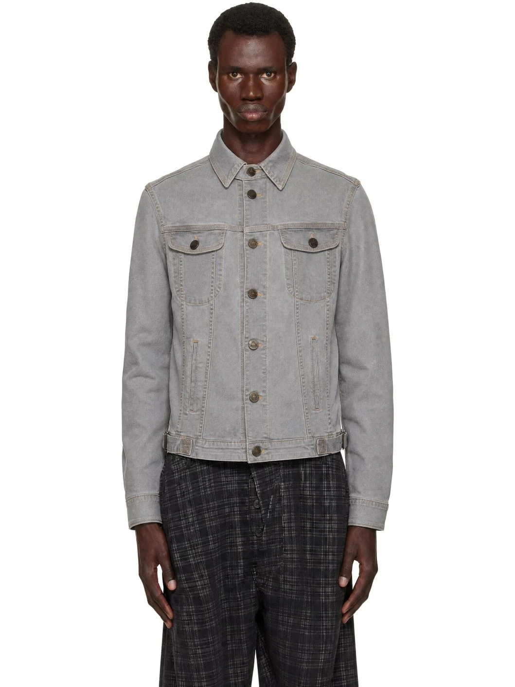 Gray Stormrider Denim Jacket - 1