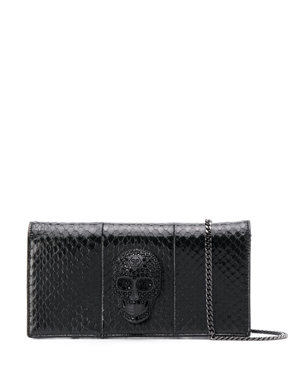 crystal skull clutch bag - 1