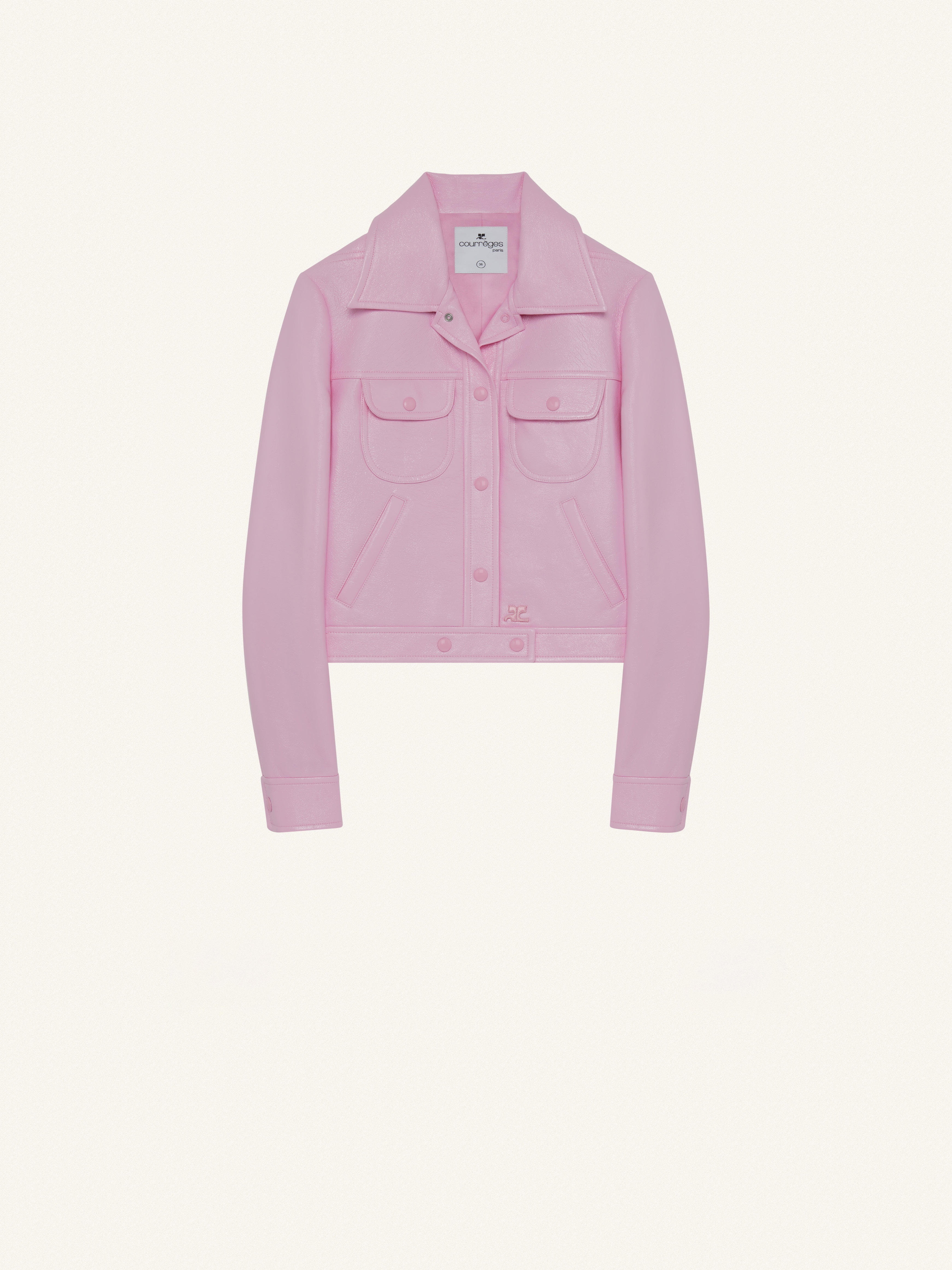 BLOUSON TRUCKER EN VINYLE - 1