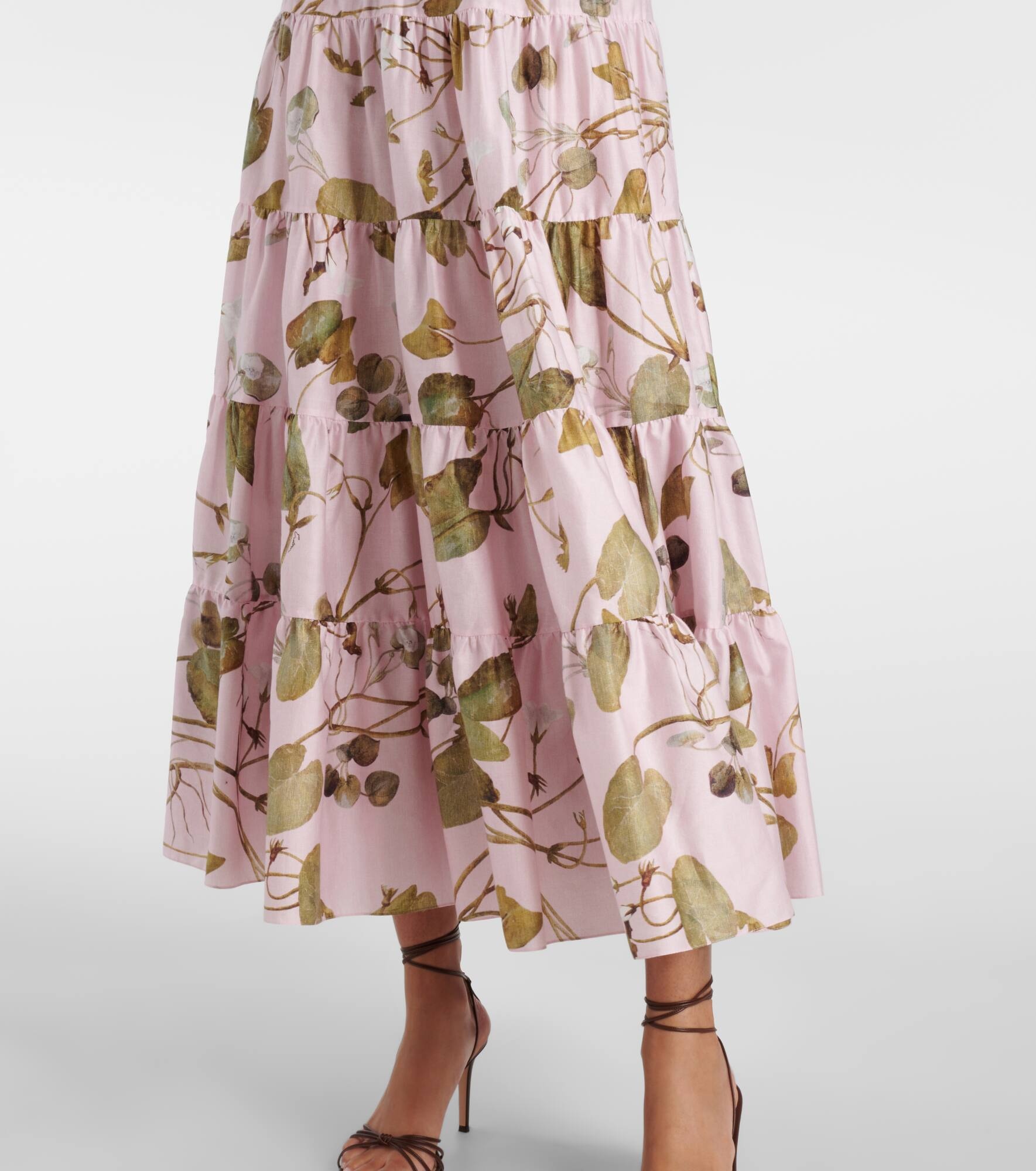Floral cotton shirt dress - 6