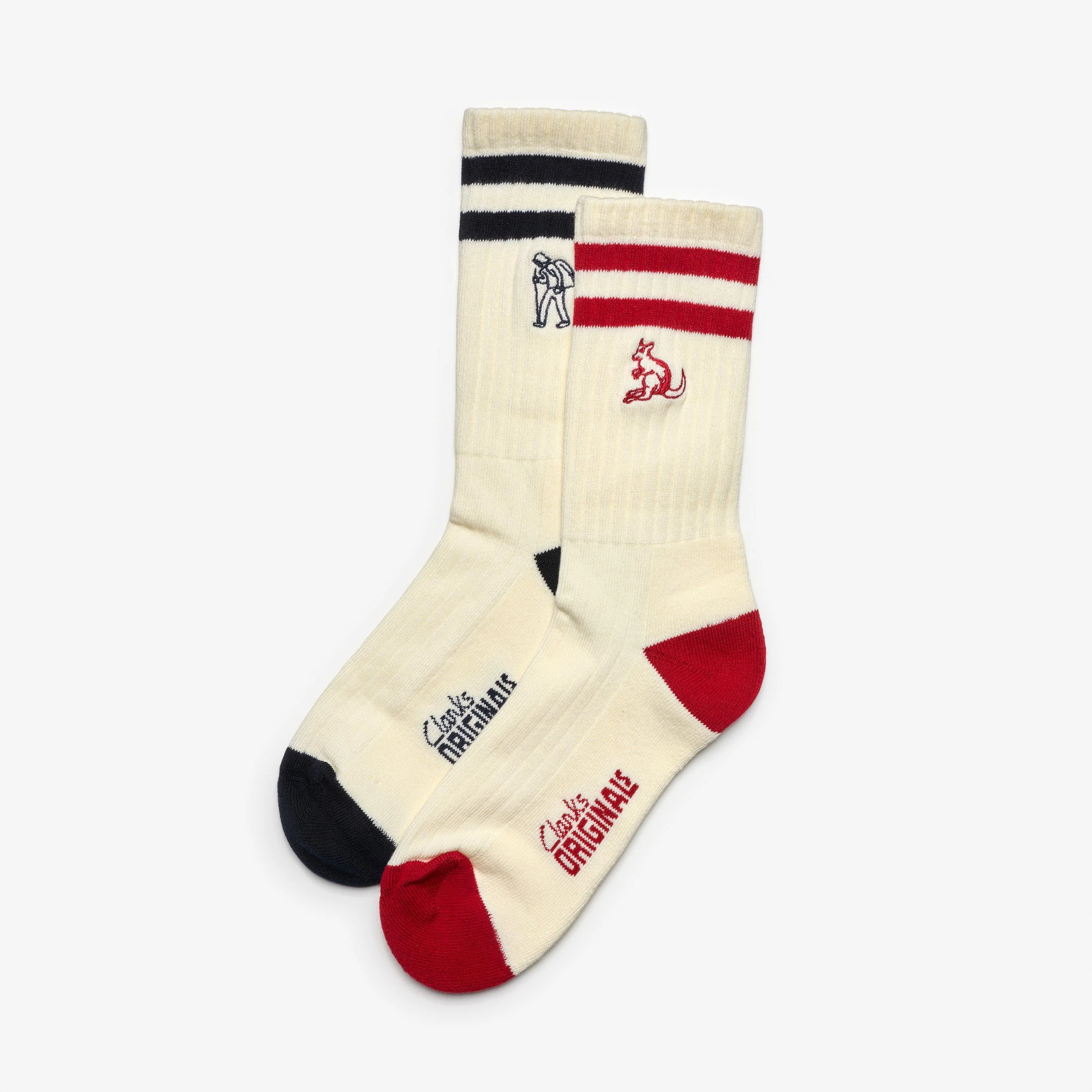Originals 2 Pack Socks Red/Ink - 1