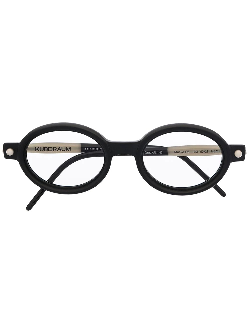 oval frame glasses - 1