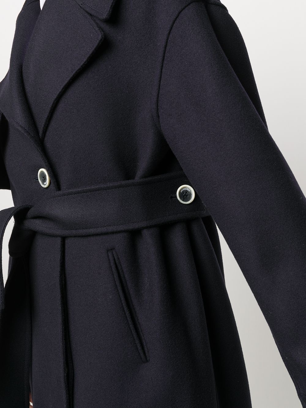 belted mid-length coat - 5