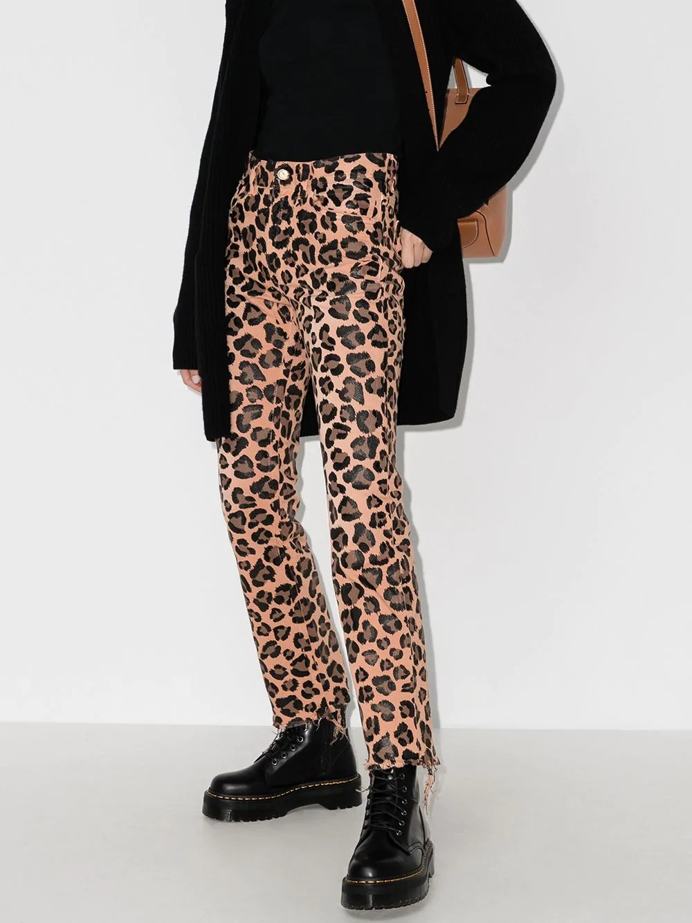 leopard-print jeans - 2