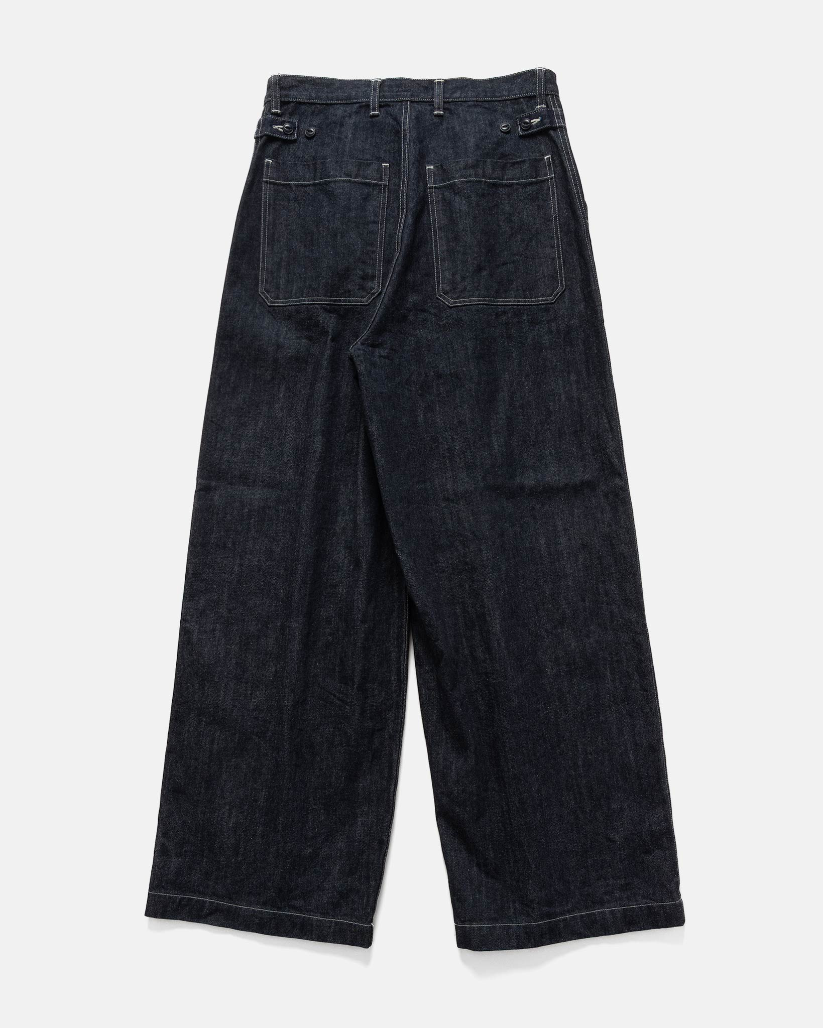 14oz Denim FATIGUE Baggy Pants Indigo - 5