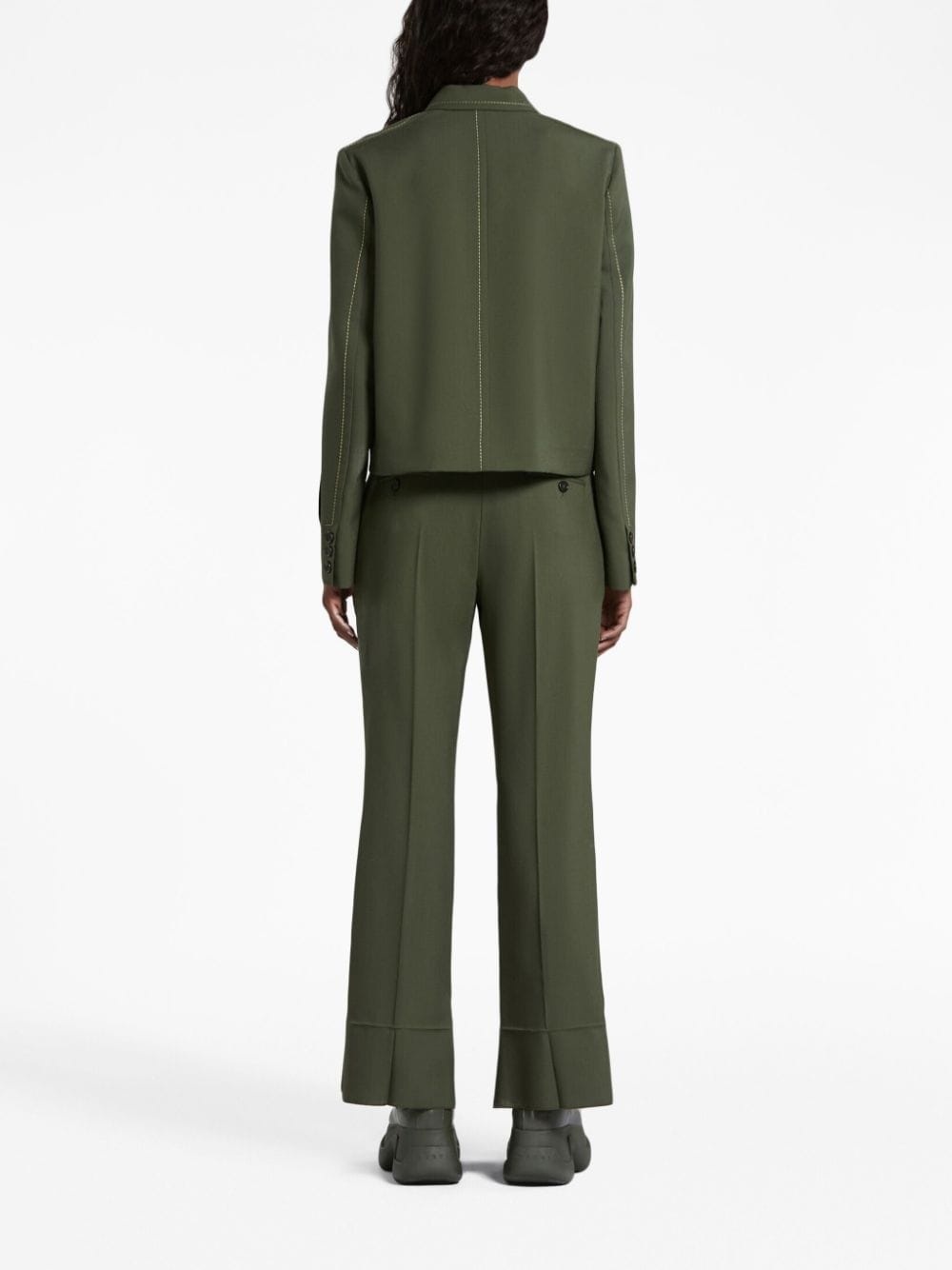 straight-leg tailored trousers - 4