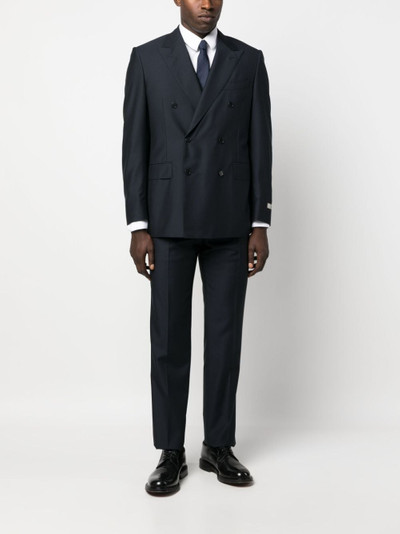 Canali double-breasted wool suit outlook