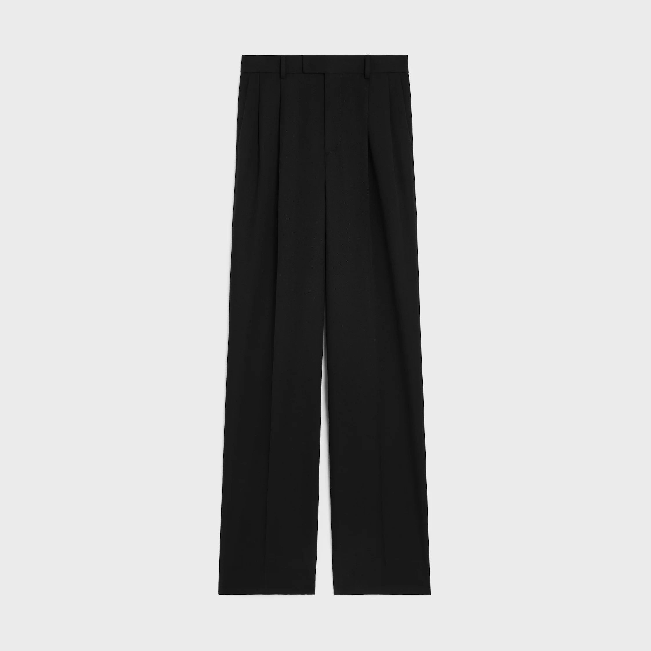 jazz trousers IN DIAGONAL WOOL - 1