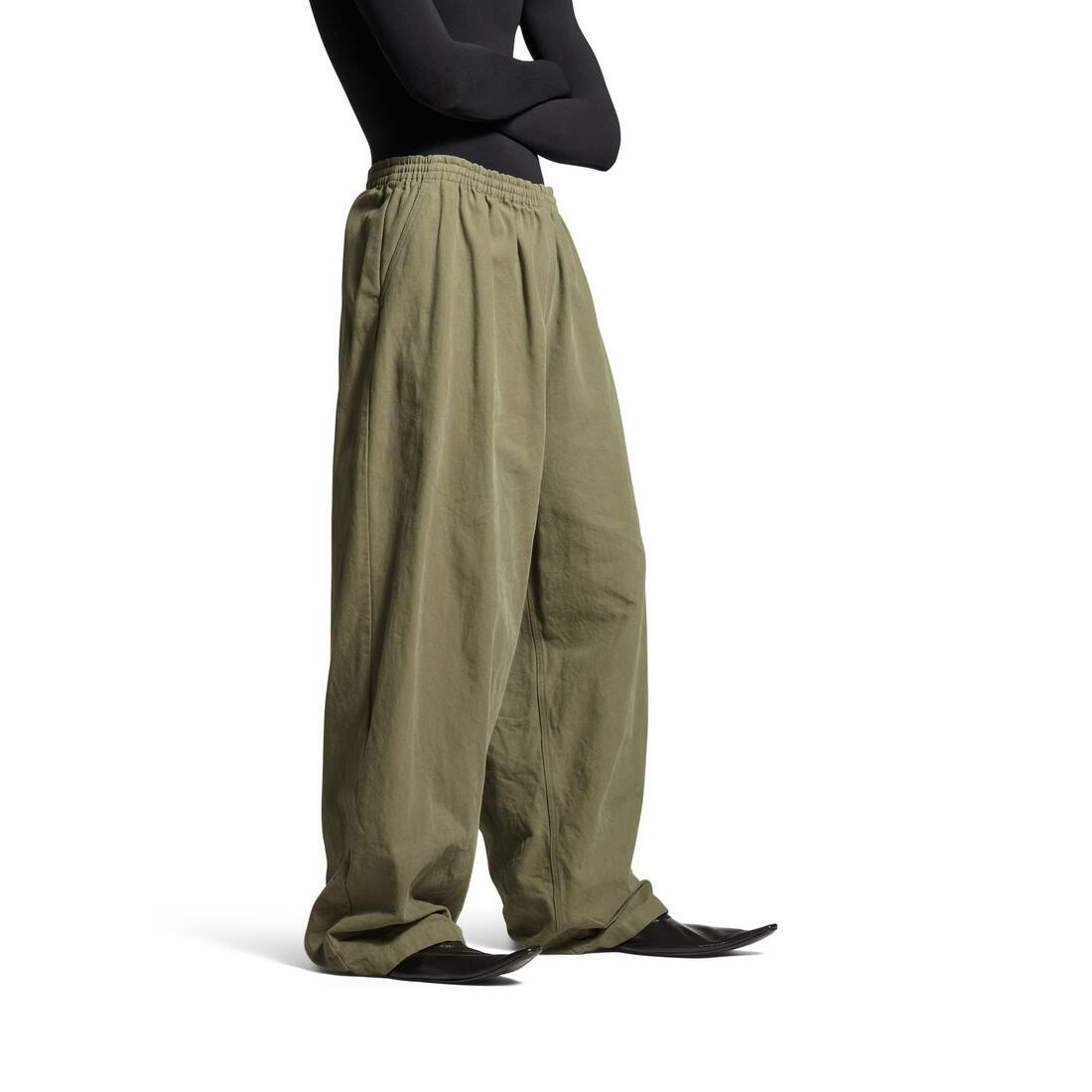 Men's Baggy Pants in Green - 5