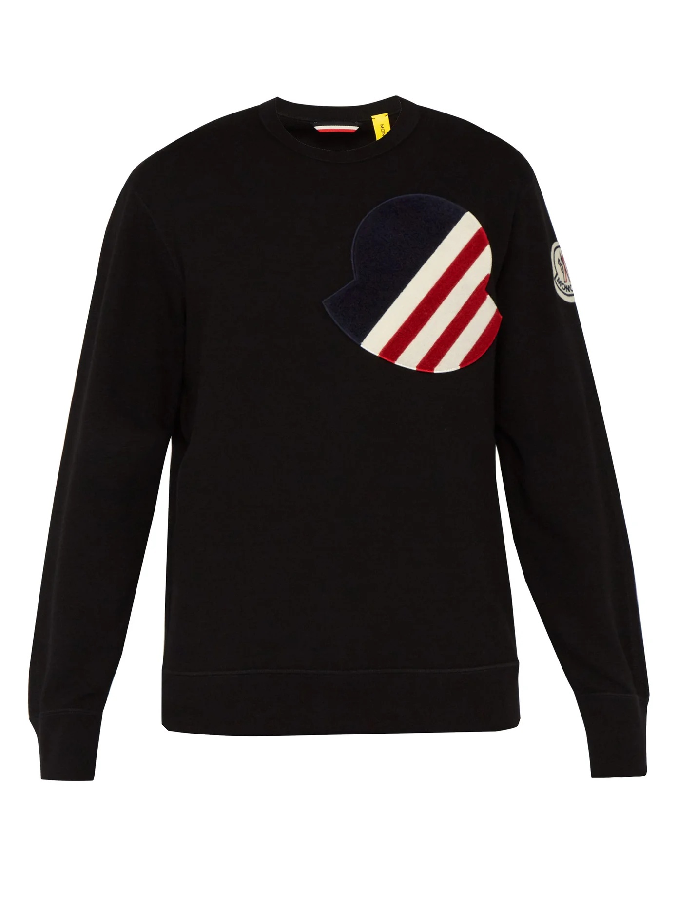 Logo-appliqué cotton sweatshirt - 1