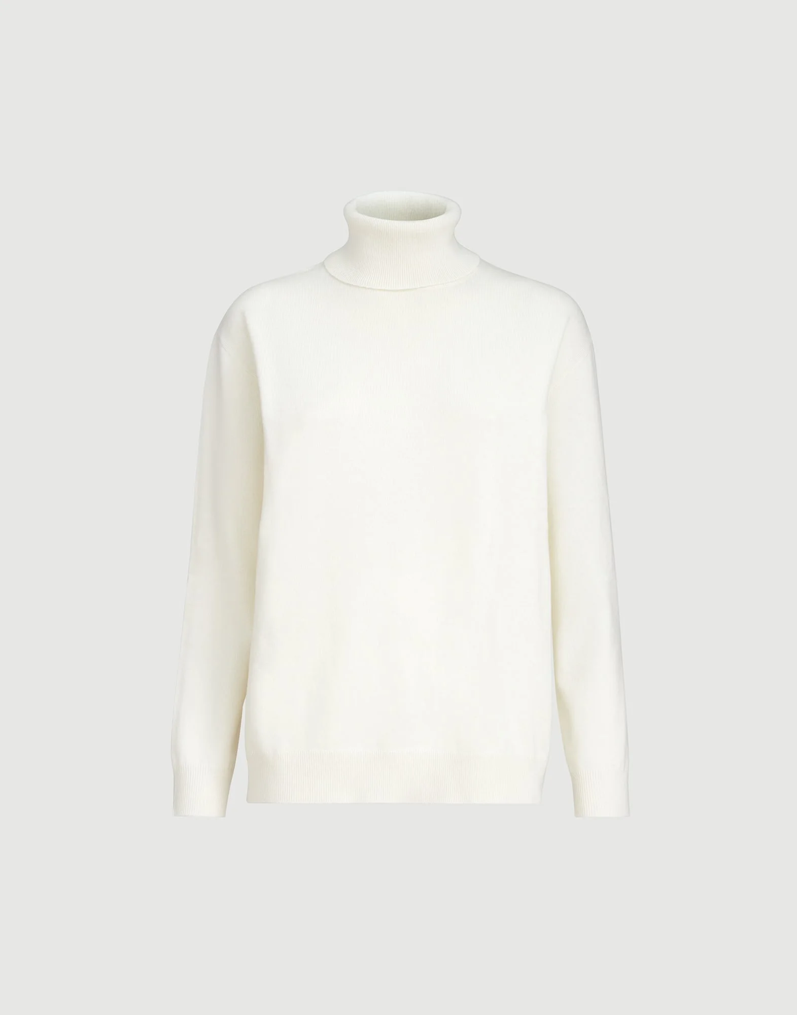 Cashmere turtleneck sweater with monili - 1