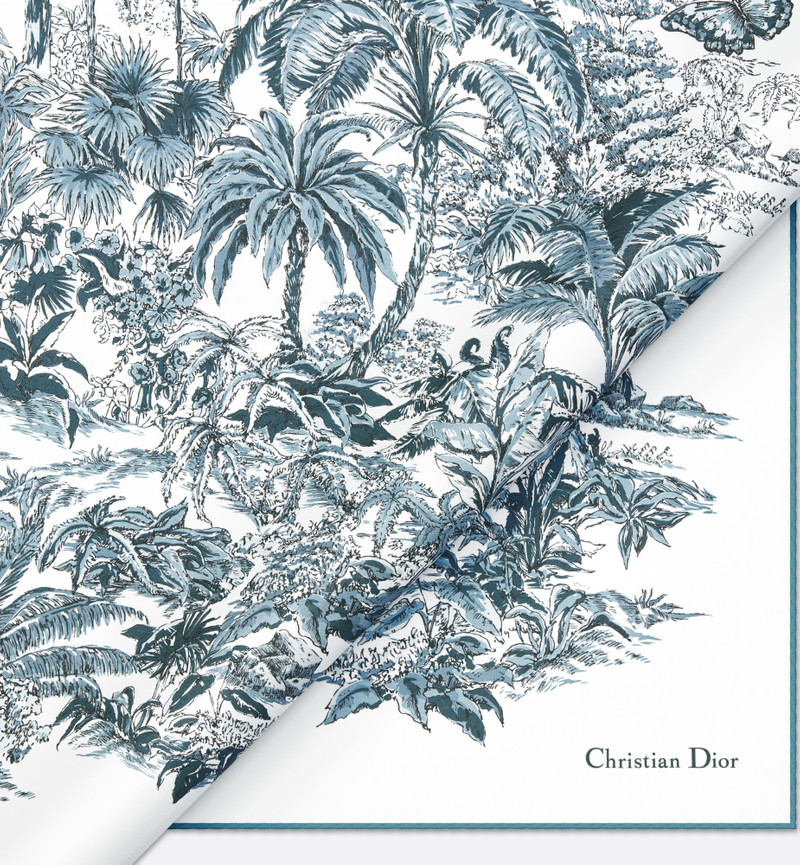 Dioriviera Toile de Jouy Palms 90 Square Scarf 5