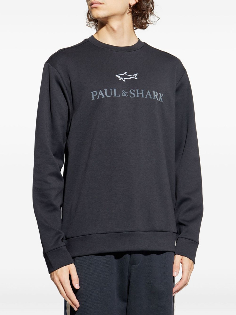Paul & Shark shark-logo cotton sweatshirt outlook