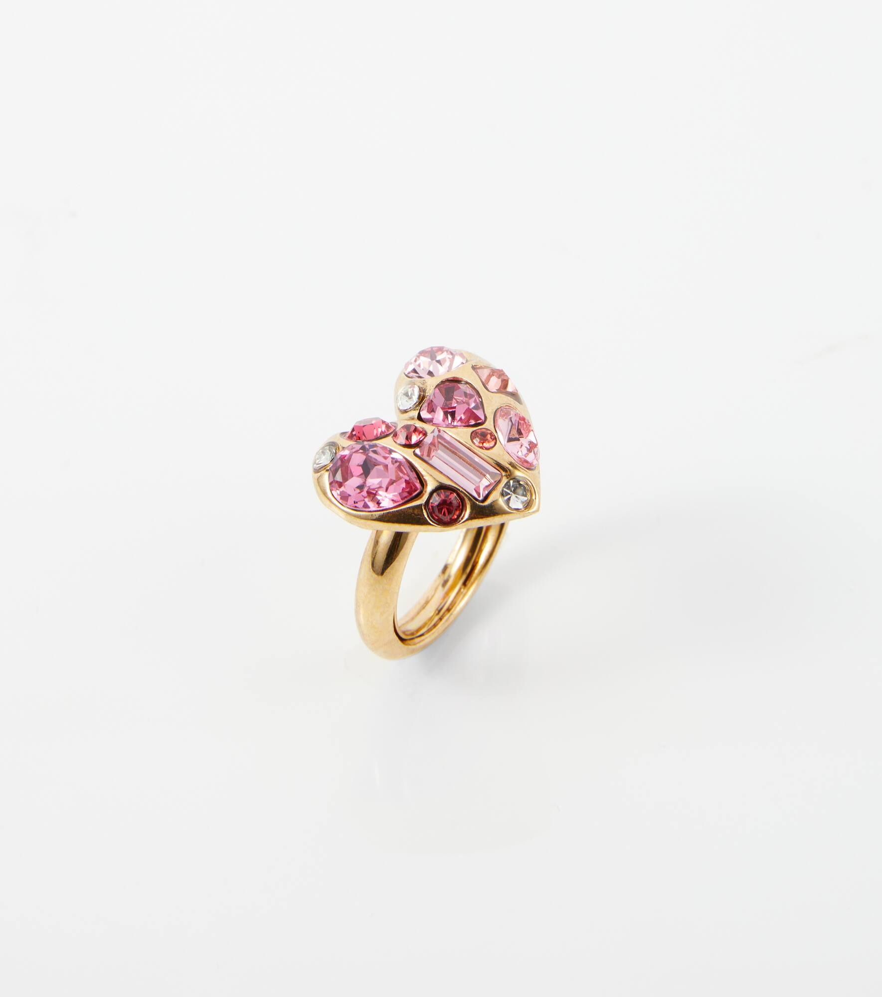 Gemstone Heart embellished ring - 4