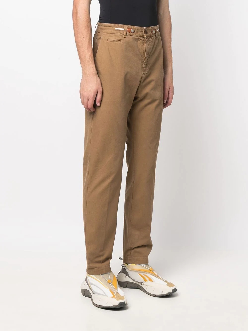 straight-leg chino trousers - 3