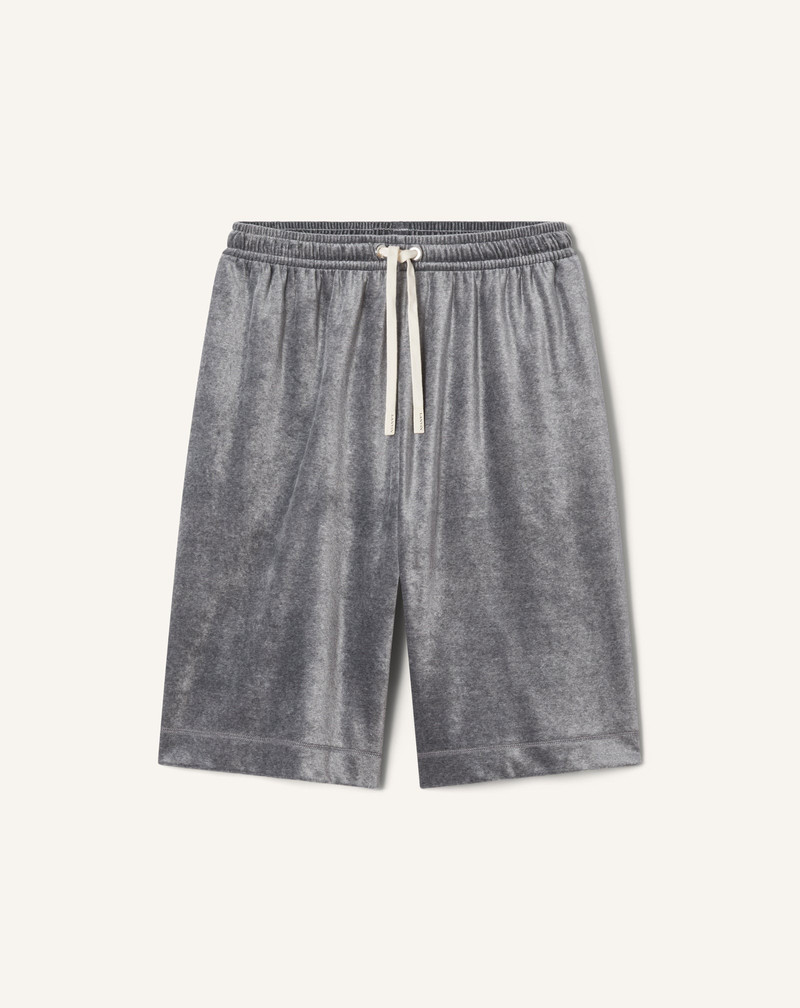BLACK VELVET BERMUDA SHORTS 1