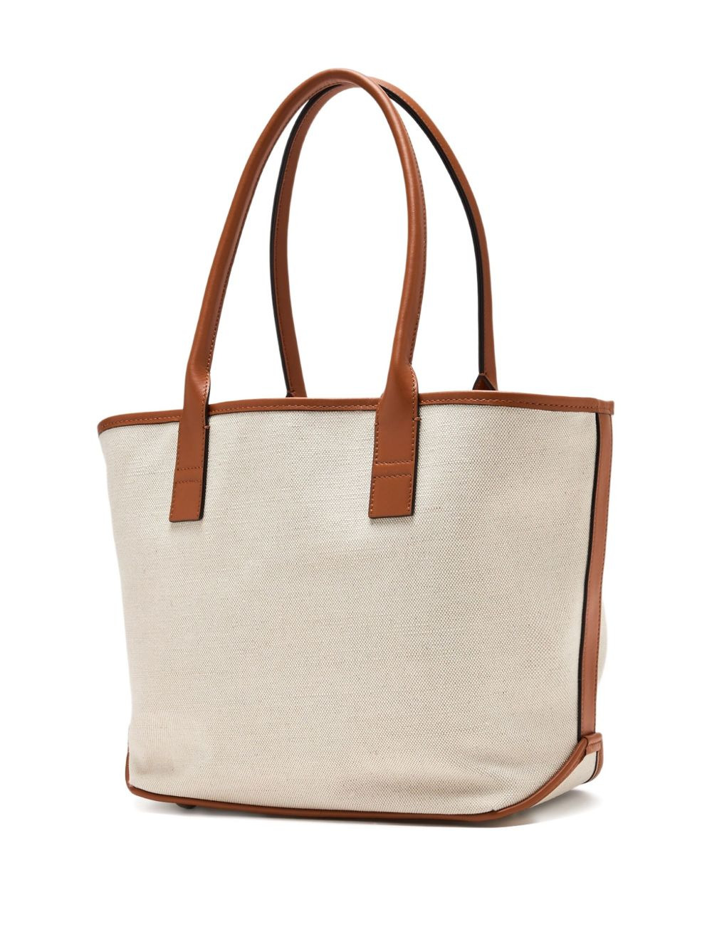 embossed-logo canvas tote bag - 2