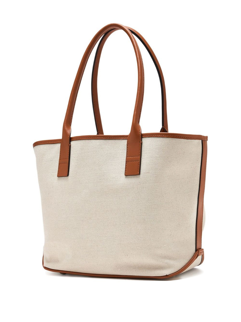 HOGAN embossed-logo canvas tote bag outlook