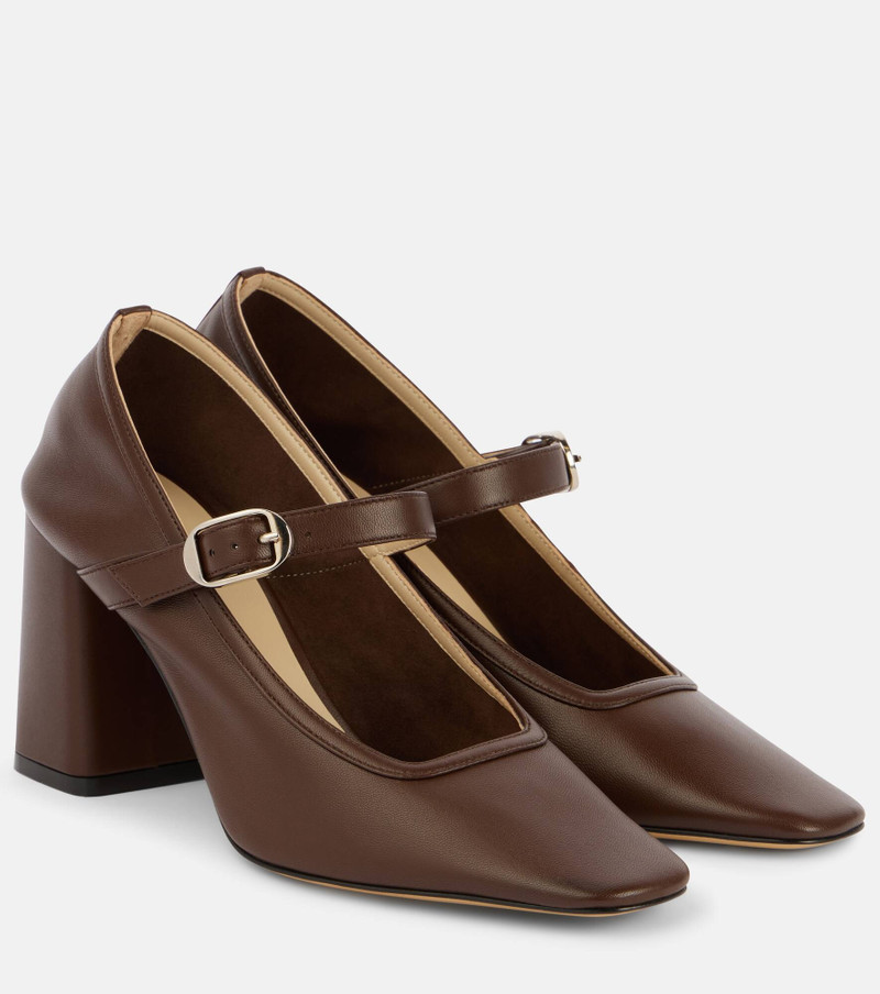 80 leather Mary Jane pumps - 1