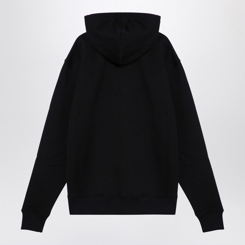 Ami Paris Ami De Coeur Black Zip Sweatshirt Men - 2