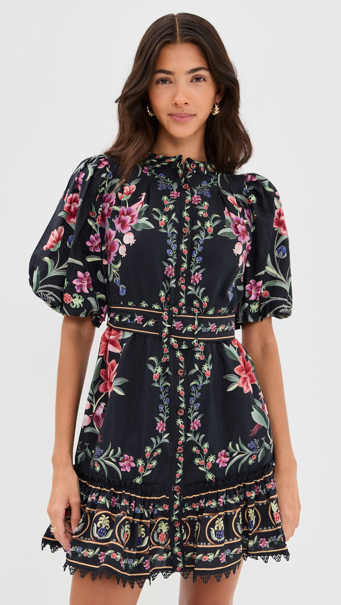 Belle Garden Black Mini Dress - 6