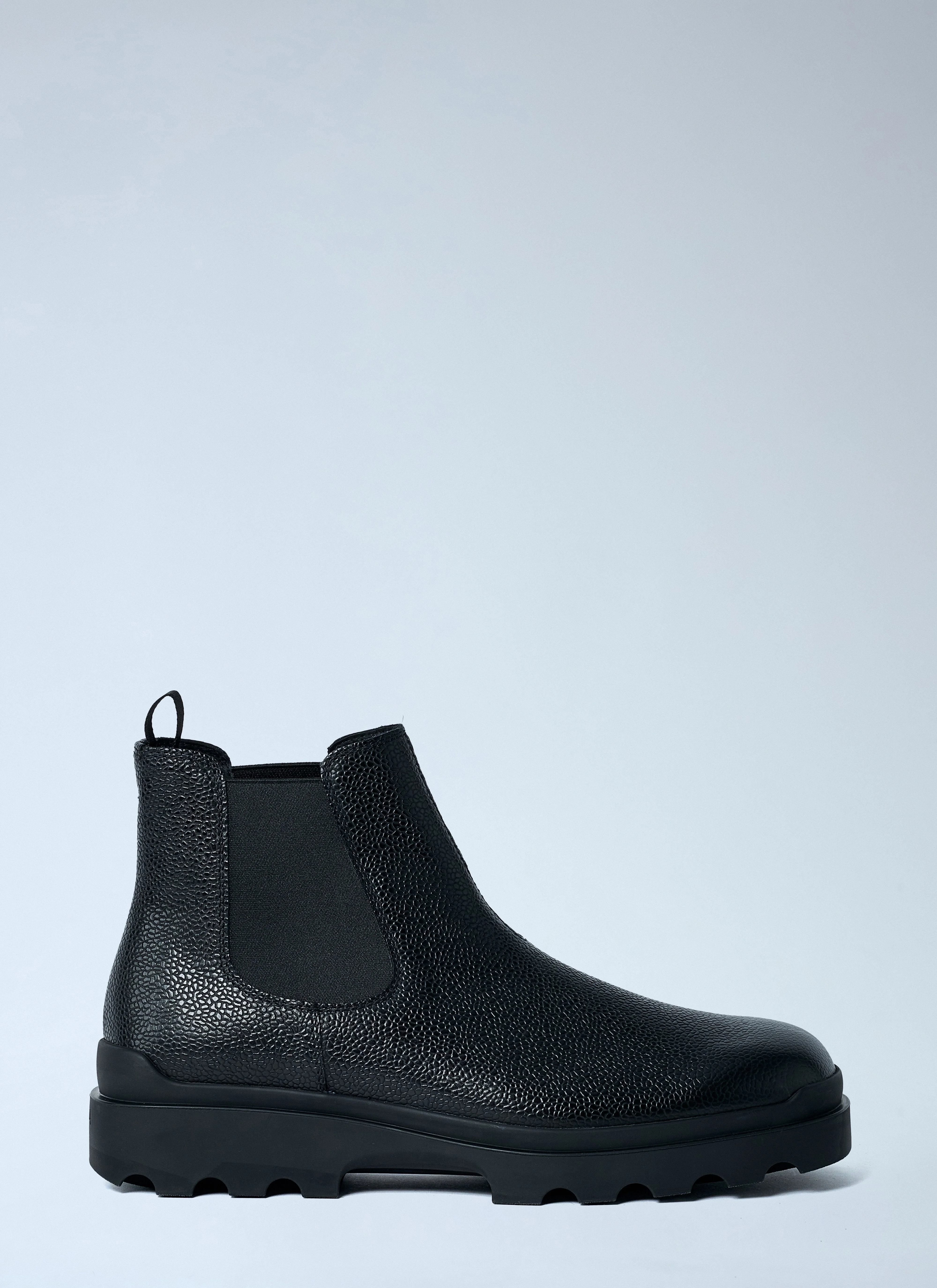 Prada Men Stamped Leather Boots - 1