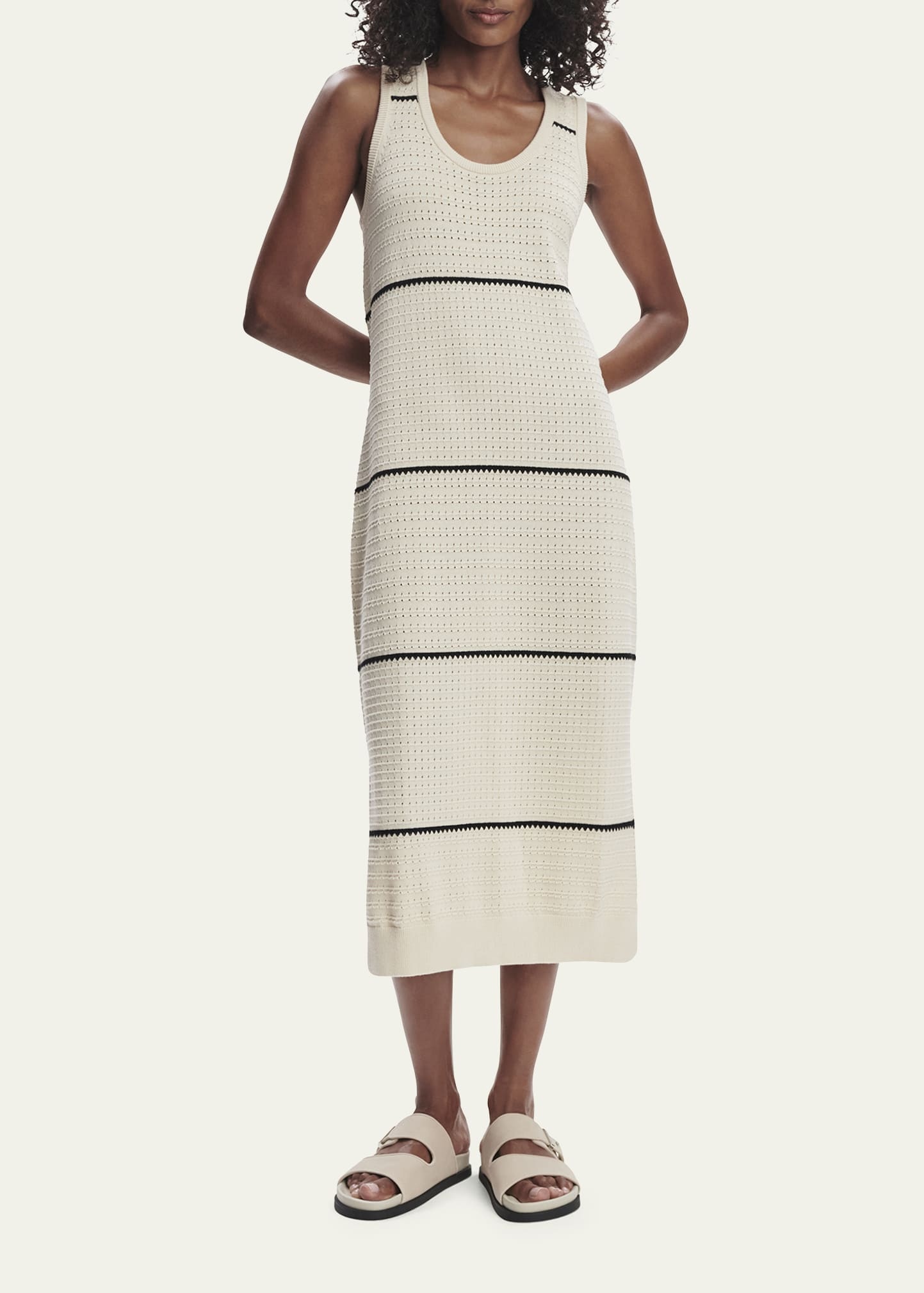 Scott Scoop-Neck Midi Dress - 2