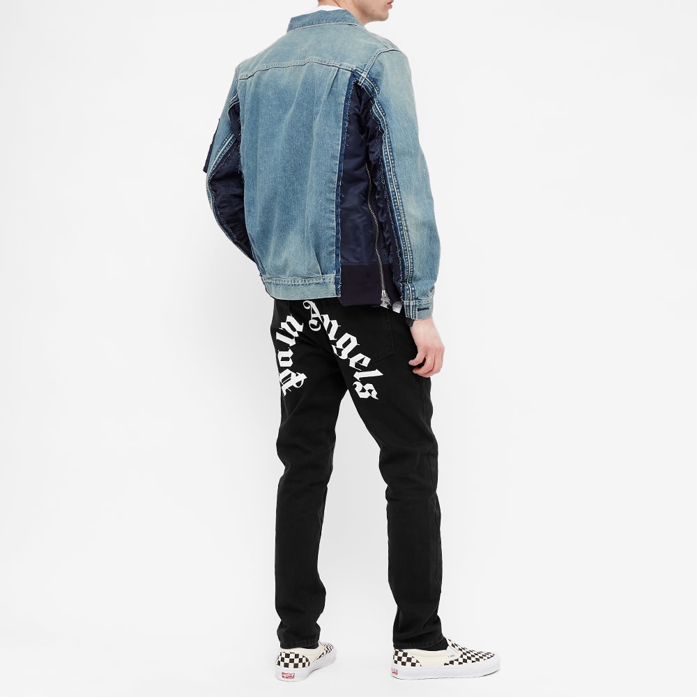 Palm Angels Curved Back Logo Jeans - 6