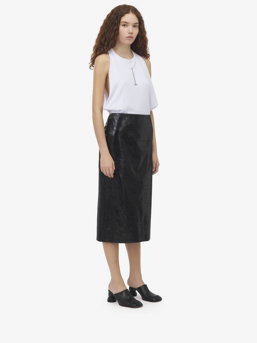 Tarpaulin Pencil Skirt - 3