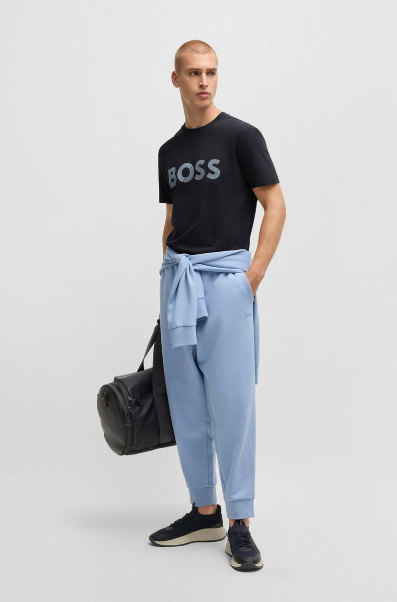 BOSS COTTON-JERSEY T-SHIRT WITH LARGE LOGO outlook