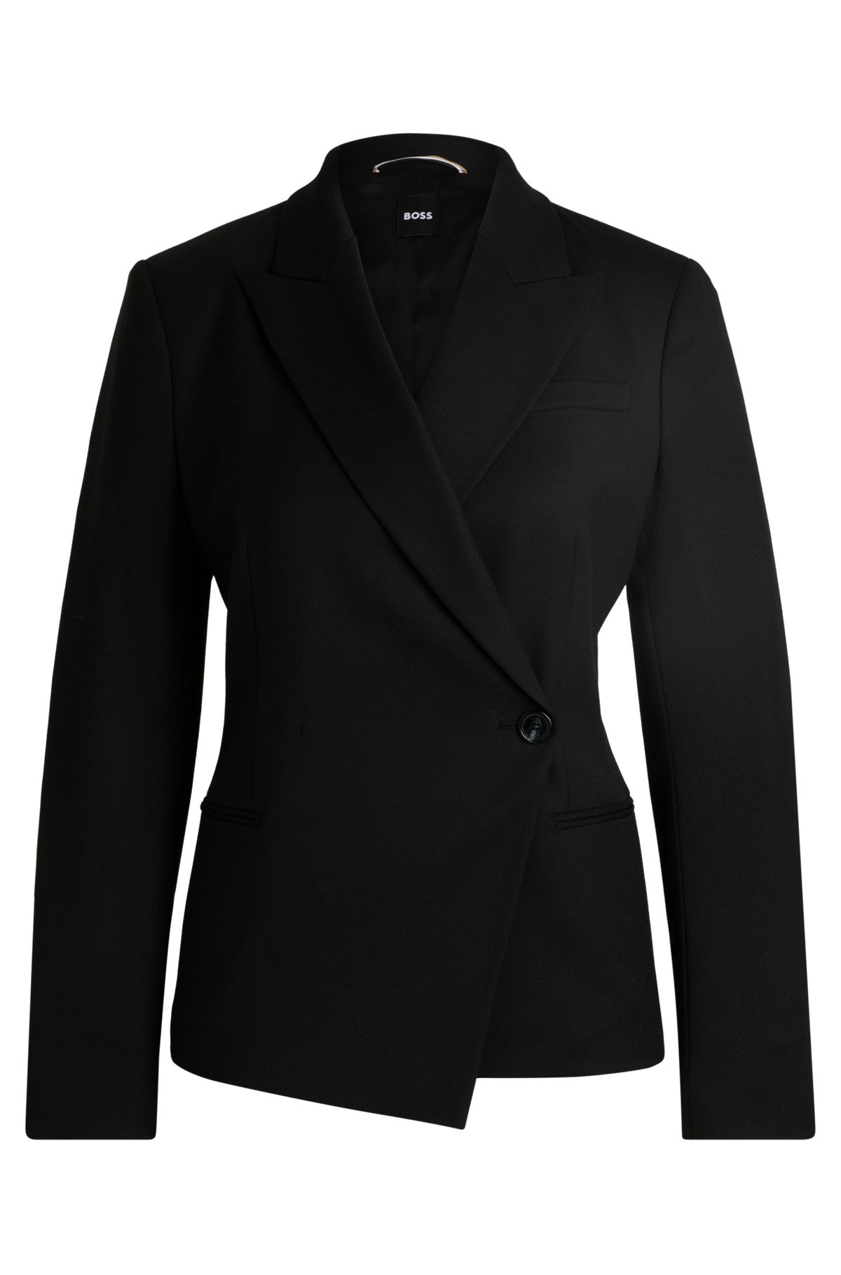 SLIM-FIT JACKET IN WOOL TWILL - 1