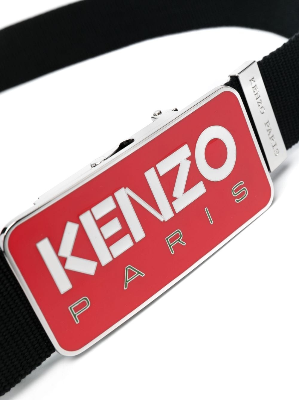 logo-plaque adjustable belt - 2