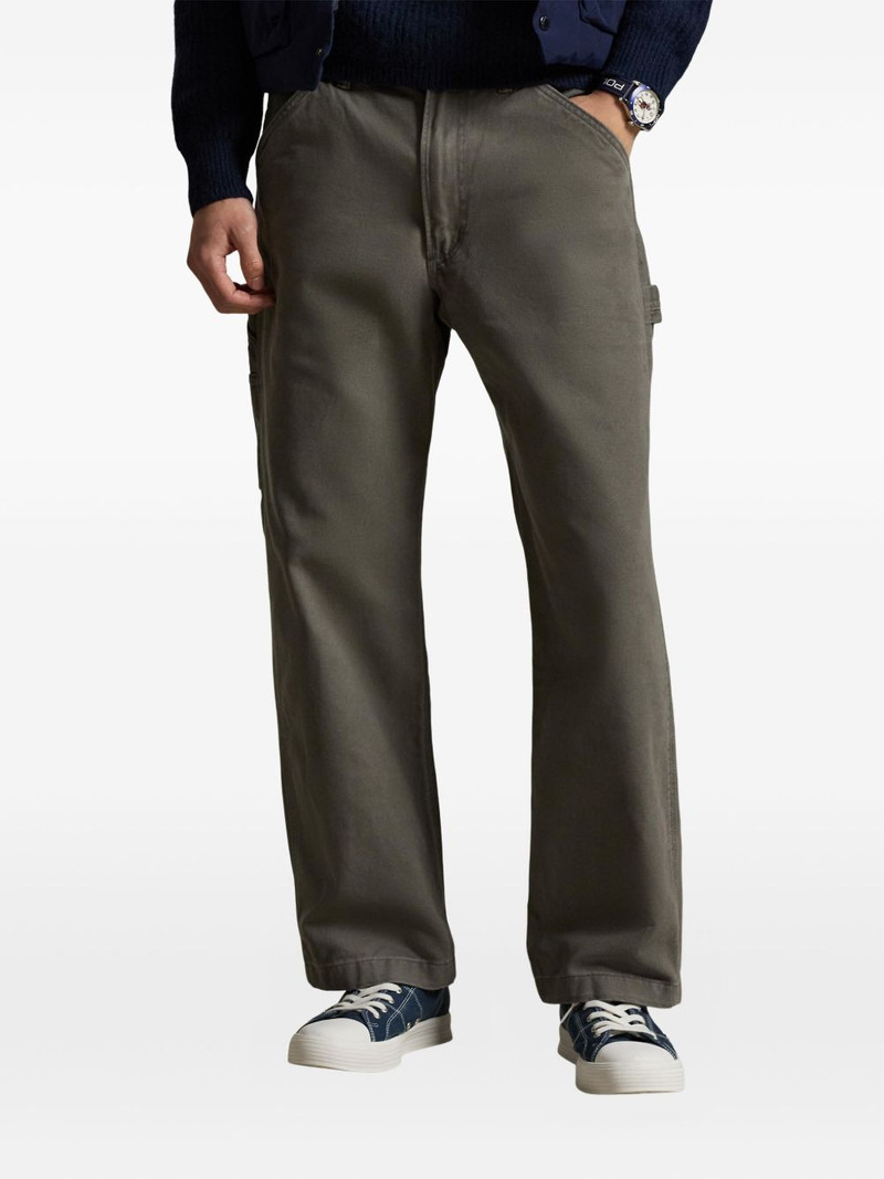 buttoned straight-leg jeans 3