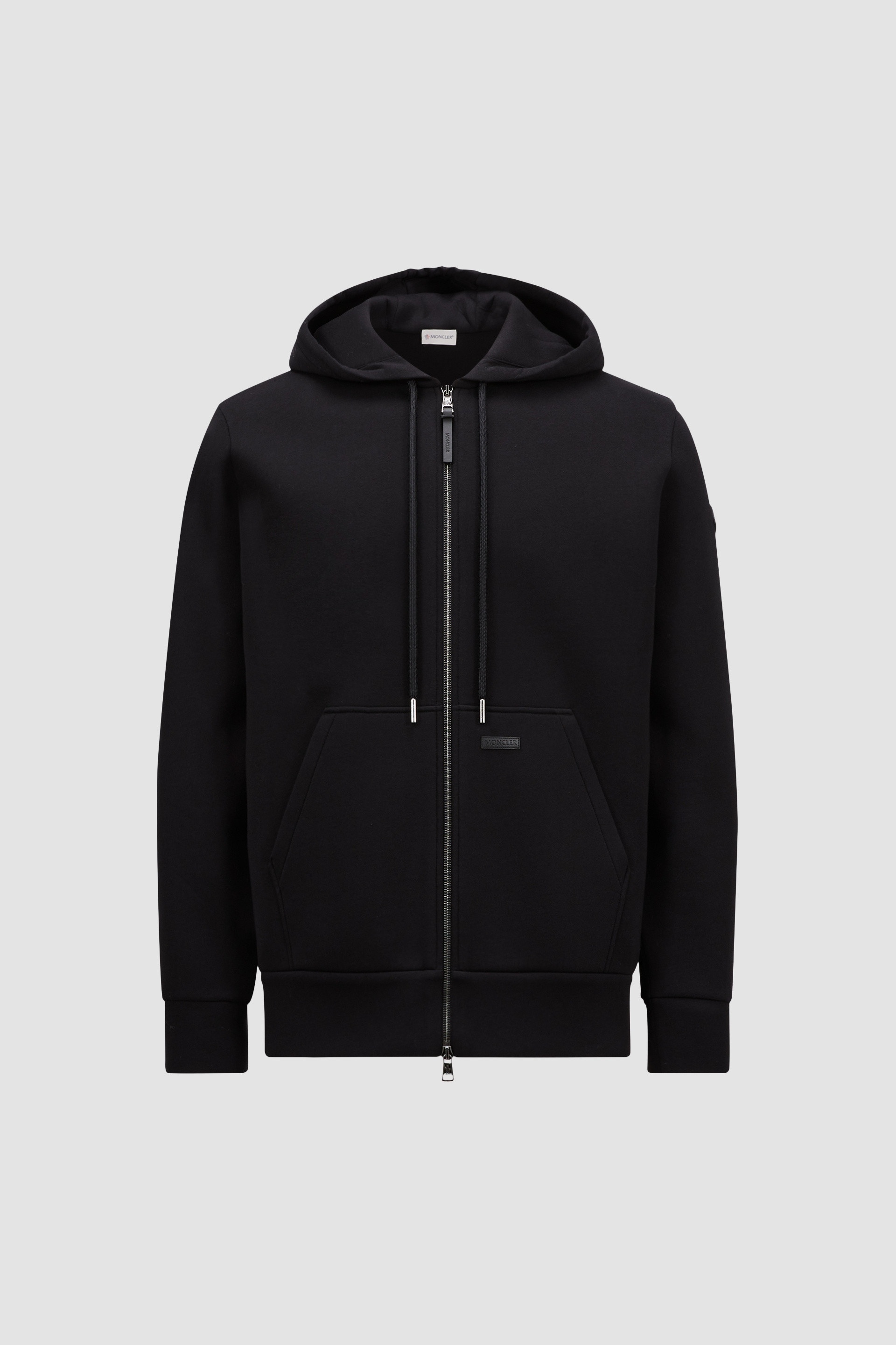 【MONCLER】COTTON NEOPRENE ZIP-UPHOODIE フーディ ロゴ Moncler Cotton zip-up hoodie Moncler