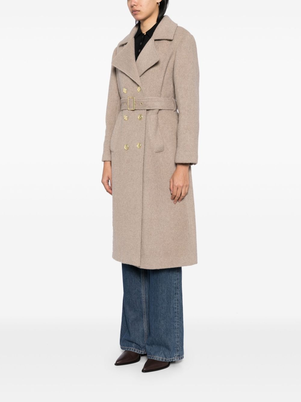 fuzzy trench coat - 3
