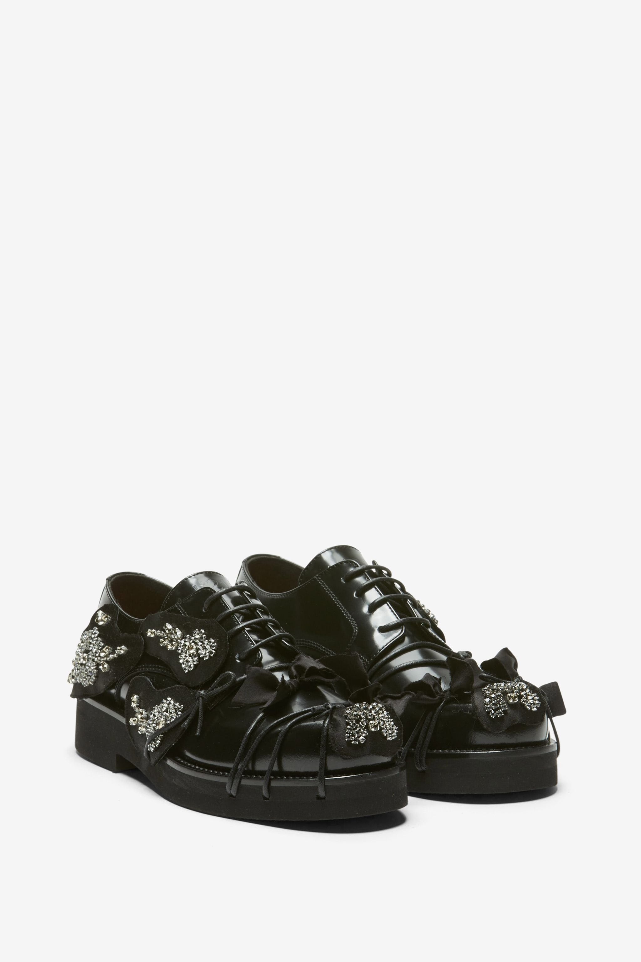 CRYSTAL-EMBELLISHED DERBY SHOES - 2