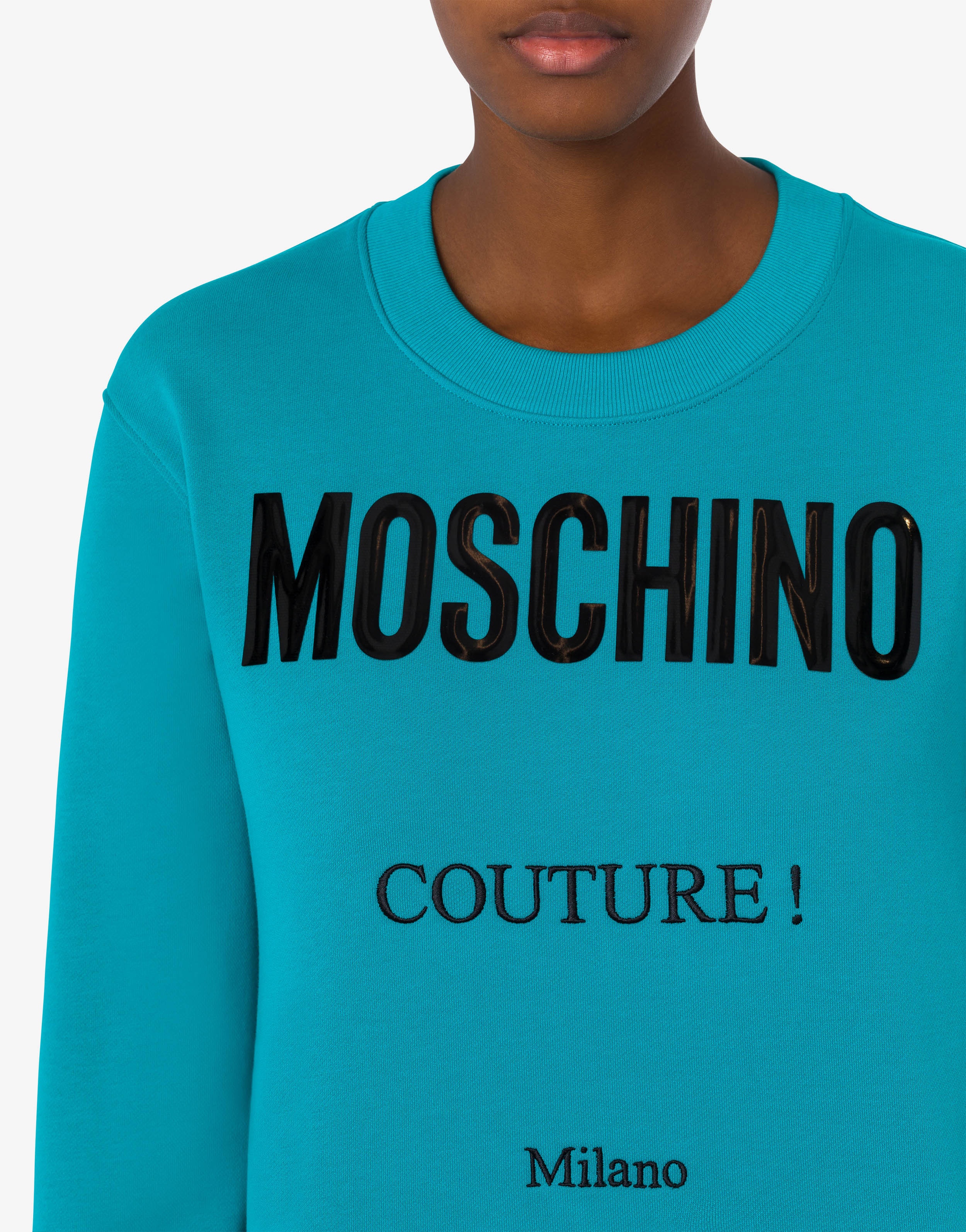 MOSCHINO COUTURE ORGANIC COTTON SWEATSHIRT - 4
