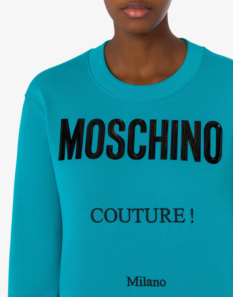 MOSCHINO COUTURE ORGANIC COTTON SWEATSHIRT 4