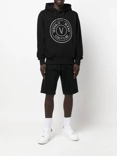 VERSACE JEANS COUTURE logo drawstring hoodie outlook