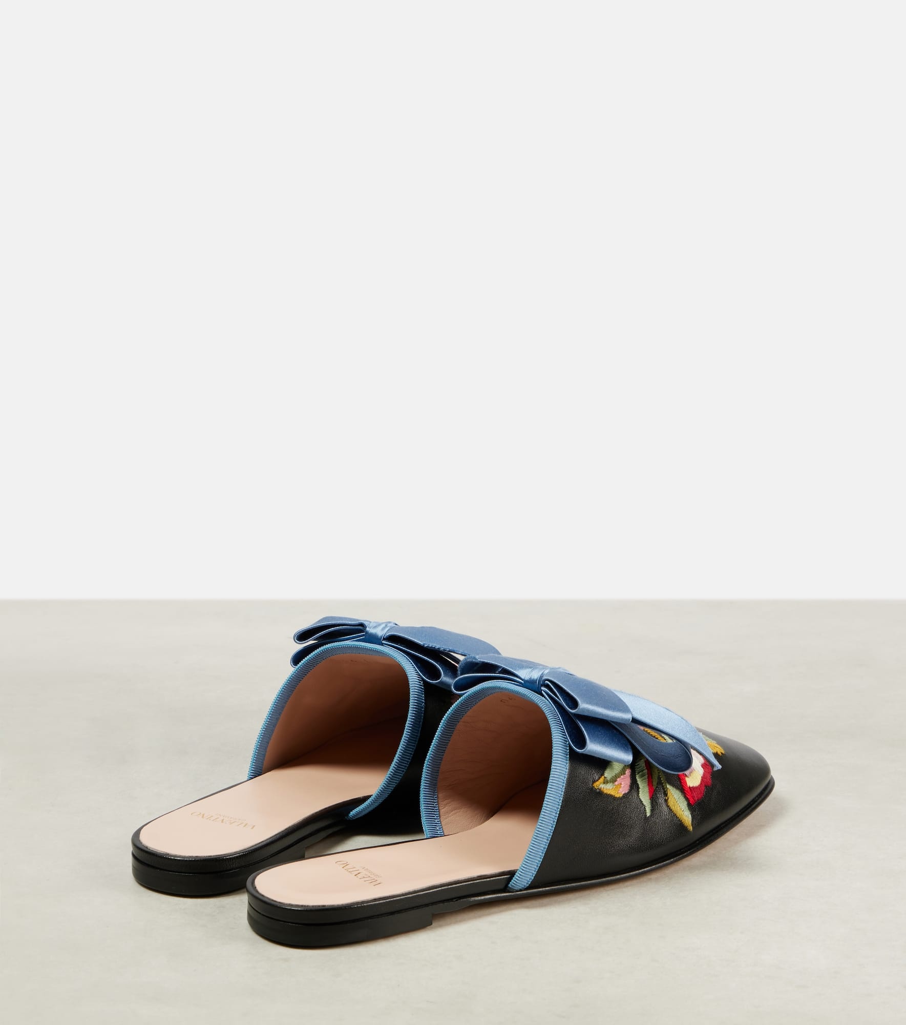 Beauregard embroidered leather mules - 2
