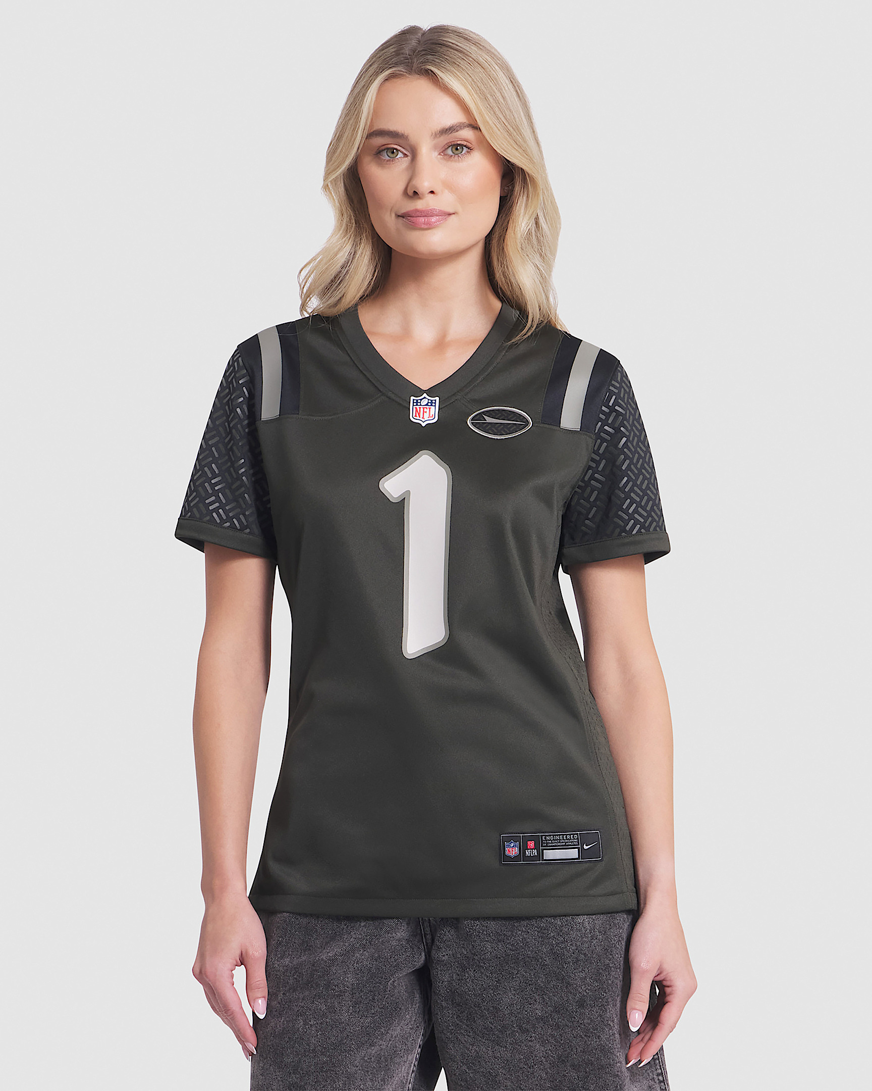 Sauce Gardner New York Jets Rivalries Collection Women’s Nike NFL Game Jersey - 1
