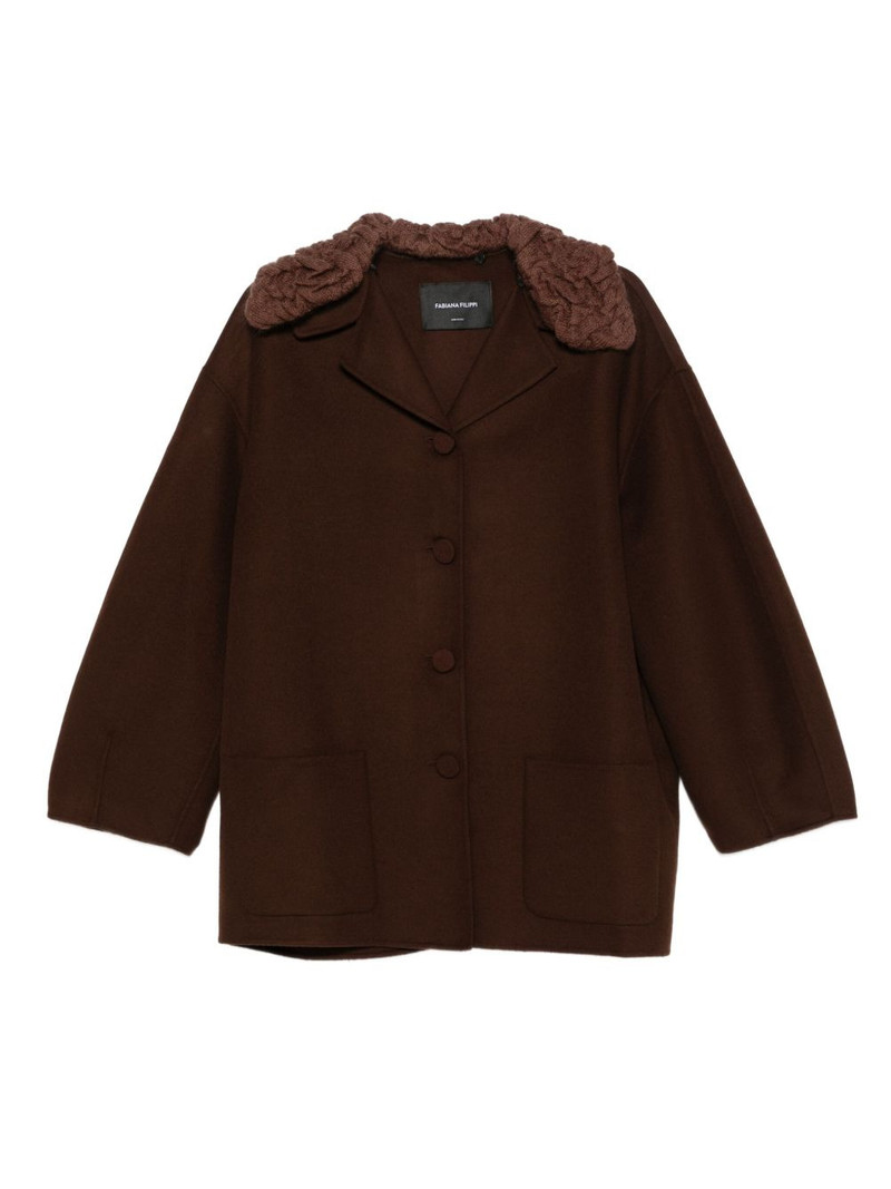 textured-collar buttoned jacket 1