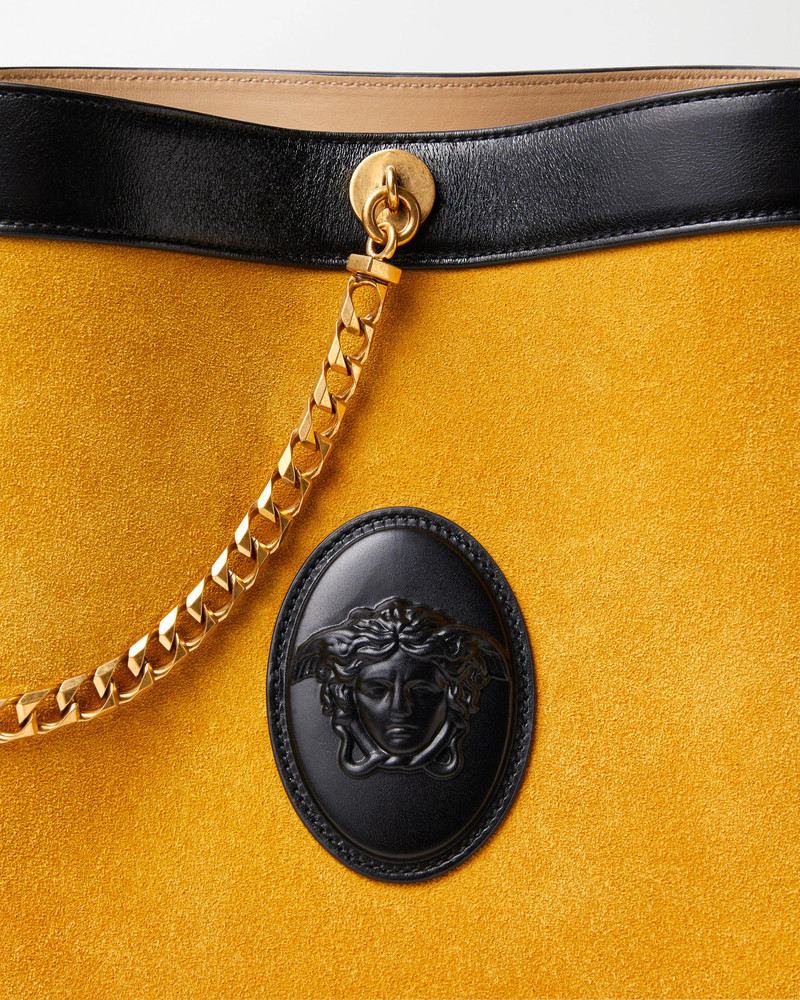 Pivot Small Suede Bucket Bag 4