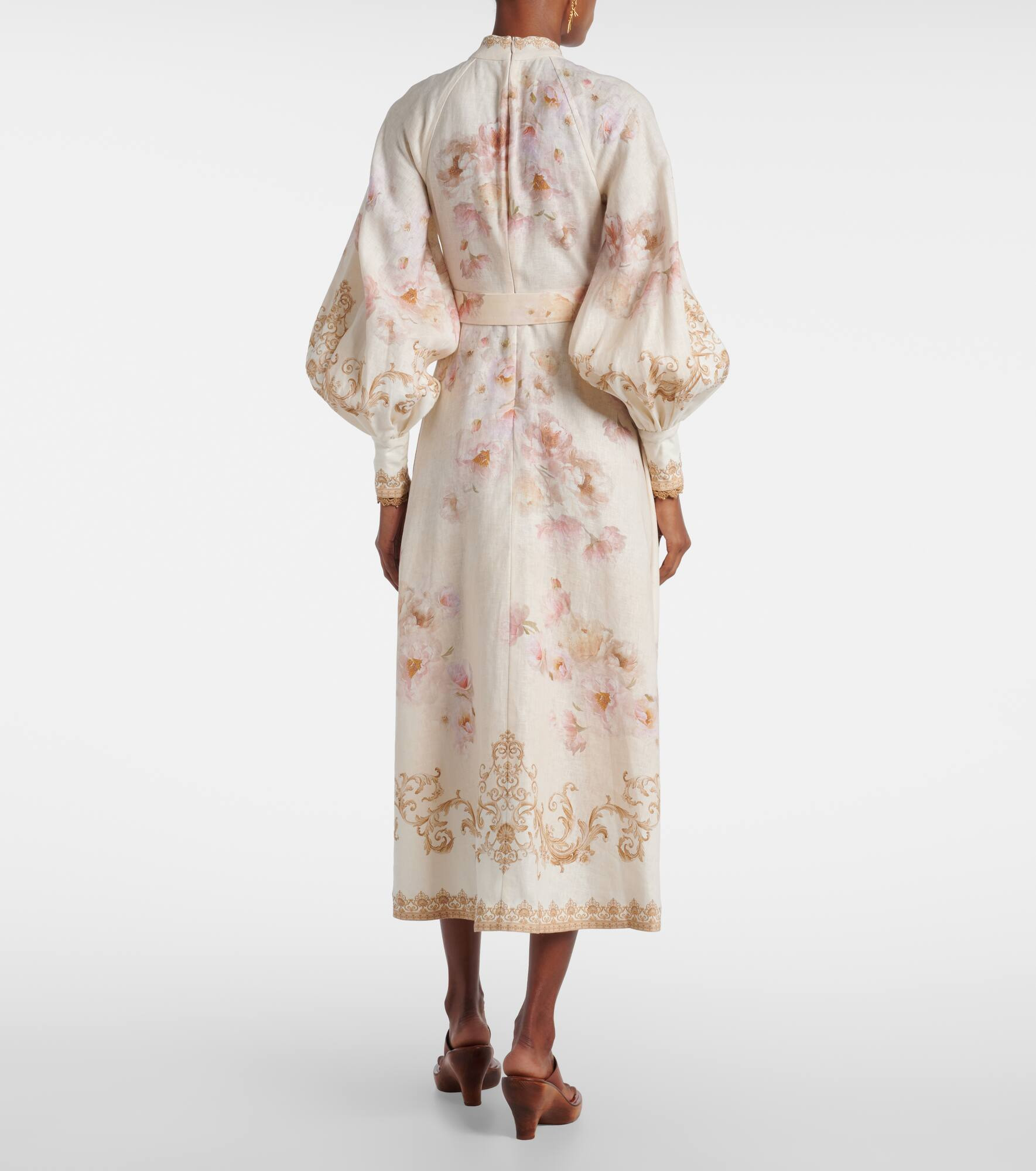 Hypnotic printed linen shirt dress - 3