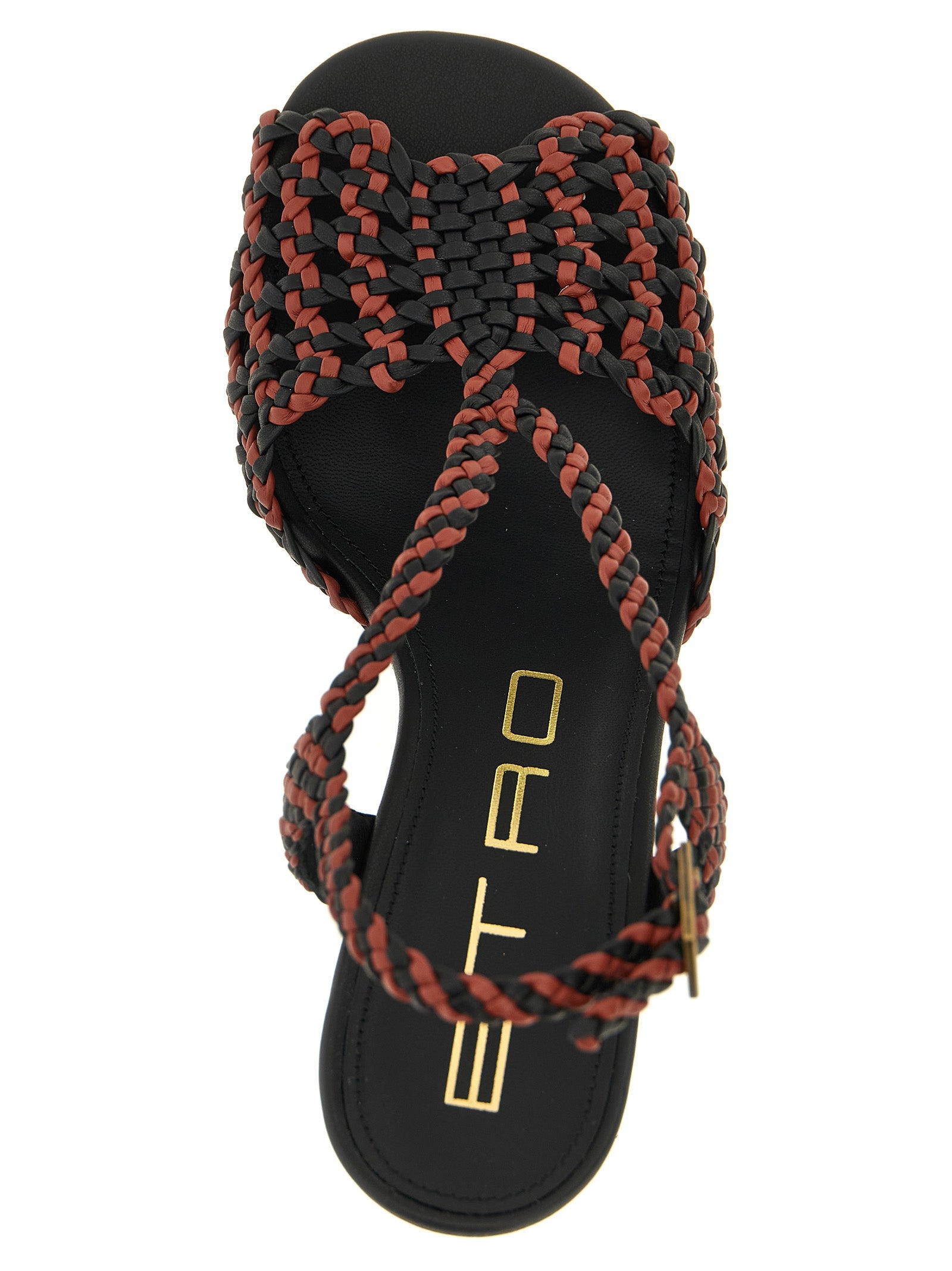 Two-Tone Sandals White/Black - 4